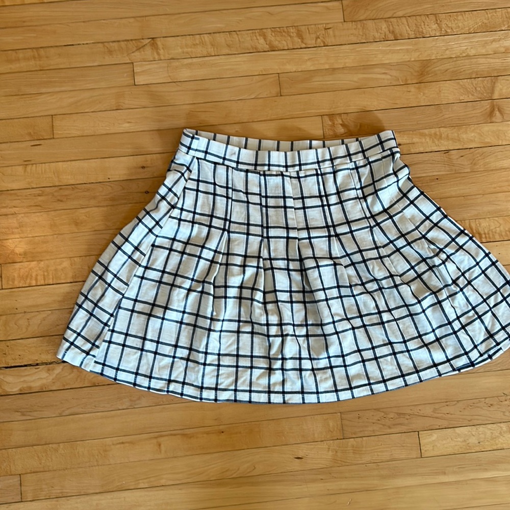 BP checked skater skirt